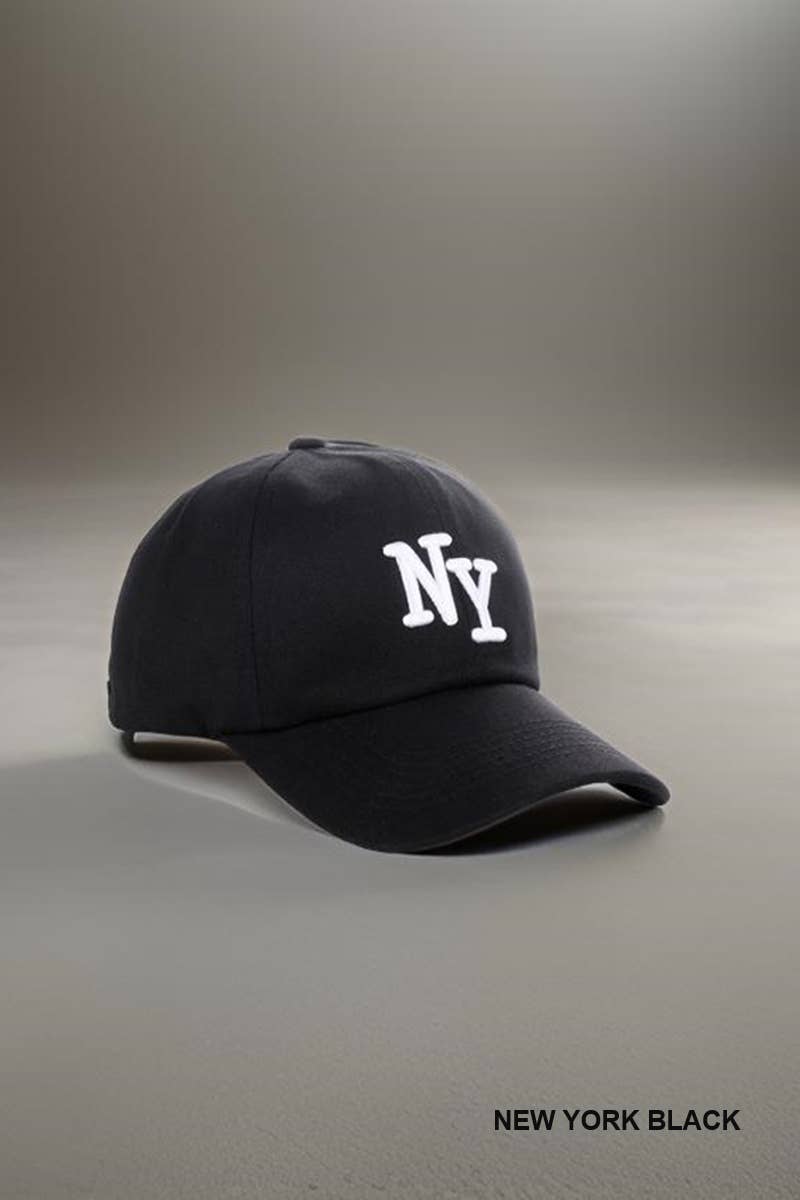 SI-26427 City Logo Embroidered Monogram Baseball Cap Zenana Consgt.