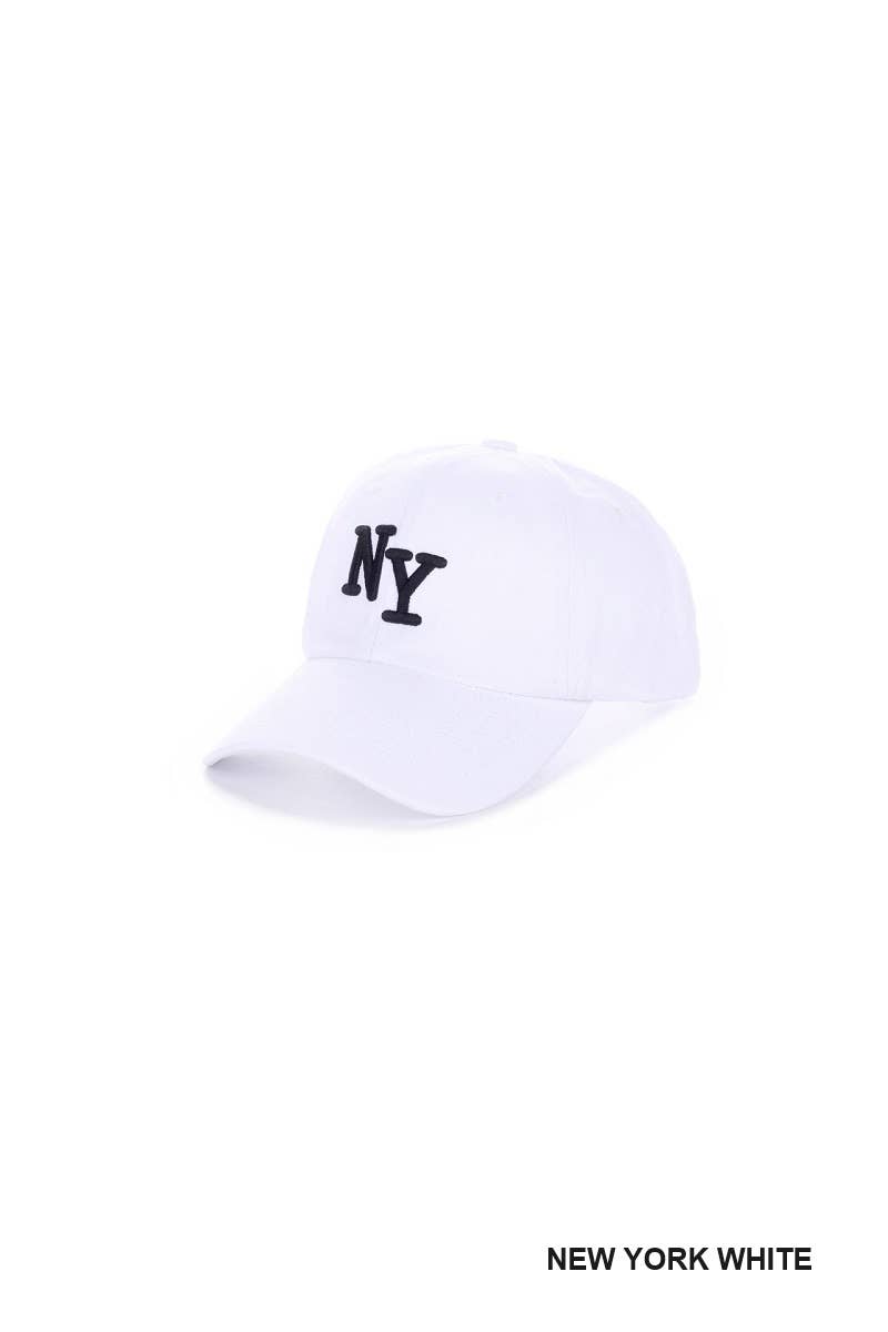 SI-26427 City Logo Embroidered Monogram Baseball Cap Zenana Consgt.