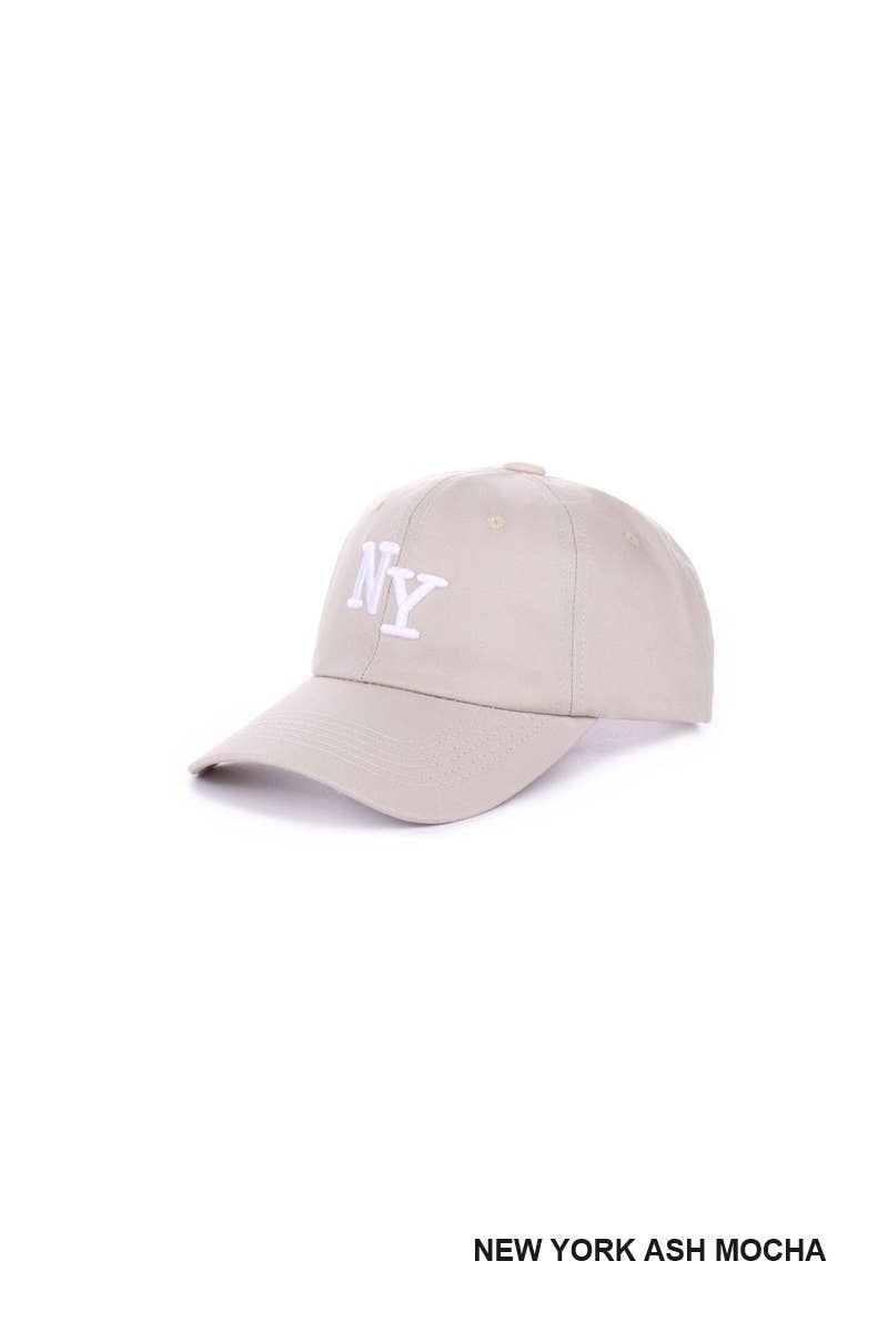 SI-26427 City Logo Embroidered Monogram Baseball Cap Zenana Consgt.